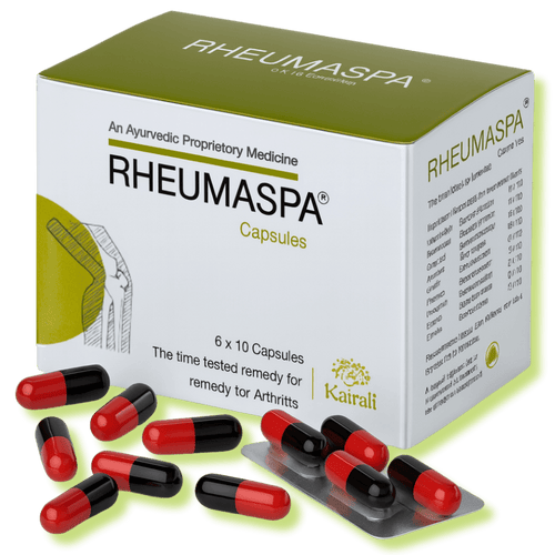Effective Ayurvedic Medicine for Arthritis - Relieves Joint Pain, Stiffness & Inflammation Naturally - Rheumaspa Capsules - Kairali Ayurvedic Products Private Limited