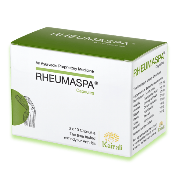 Effective Ayurvedic Medicine for Arthritis - Relieves Joint Pain, Stiffness & Inflammation Naturally - Rheumaspa Capsules - Kairali Ayurvedic Products Private Limited