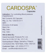 Cardospa capsules — back label panel