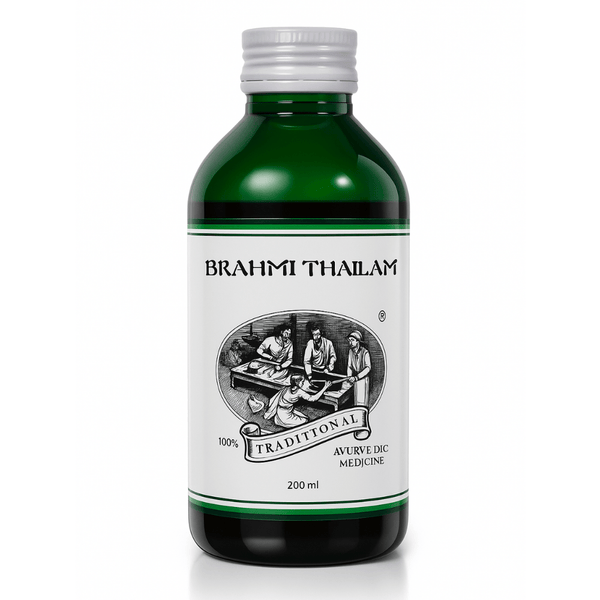 Head Massage Oil for Hair Growth, Hair Fall Control, Headache & Anxiety Relief - Brahmi Thailam - Kairali Ayurvedic Products Private Limited