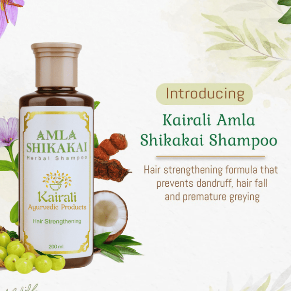 Herbal Hair Strengthening Shampoo - Restore, Nourish & Strengthen Your Hair - Amla Shikakai Shampoo - Kairali Ayurvedic Products Private Limited