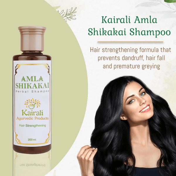 Herbal Hair Strengthening Shampoo - Restore, Nourish & Strengthen Your Hair - Amla Shikakai Shampoo - Kairali Ayurvedic Products Private Limited