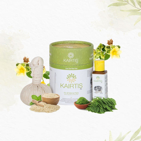 Kairtis Ayurvedic massage oil with massage potli - product image 3