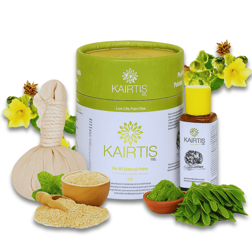 Kairtis Ayurvedic massage oil with massage potli - product image 1