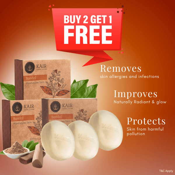 Luxurious Sandal Herbal Soap for Naturally Radiant, Hydrated, and Deeply Moisturized Skin - Sandal Soap - Kairali Ayurvedic Products Private Limited