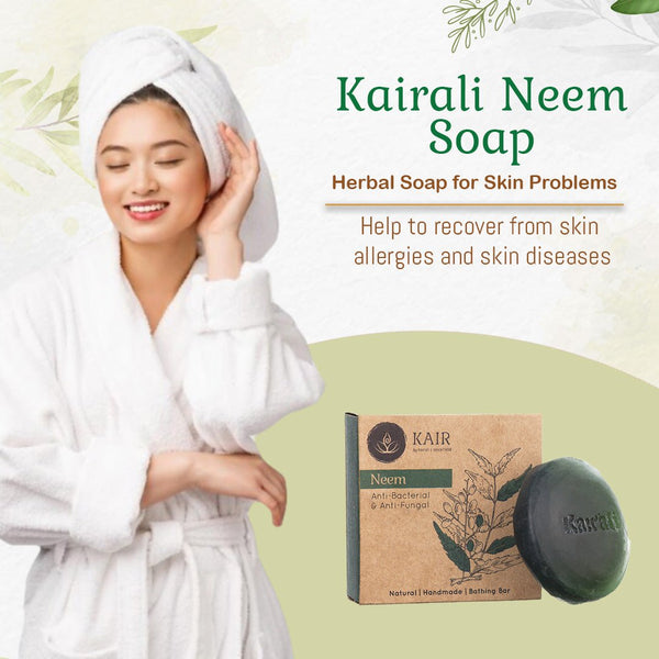 Neem Herbal Soap - Antifungal & Antibacterial Soap for Skin Protection & Skin Problems - Kairali Ayurvedic Products Private Limited