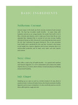 The Ayurvedic Cookbook — interior ingredient page