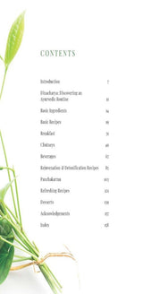 The Ayurvedic Cookbook — contents page
