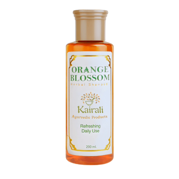 Refreshing Daily Use Herbal Shampoo - Gently Cleanses & Nourishes for Soft, Shiny, & Frizz - Free Hair - Orange Blossom Shampoo - Kairali Ayurvedic Products Private Limited