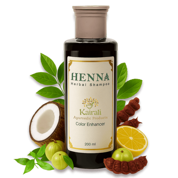 Revive Natural Shine with Henna Herbal Shampoo for Color Enhancement and Hair Growth - Kairali Ayurvedic Products Private Limited