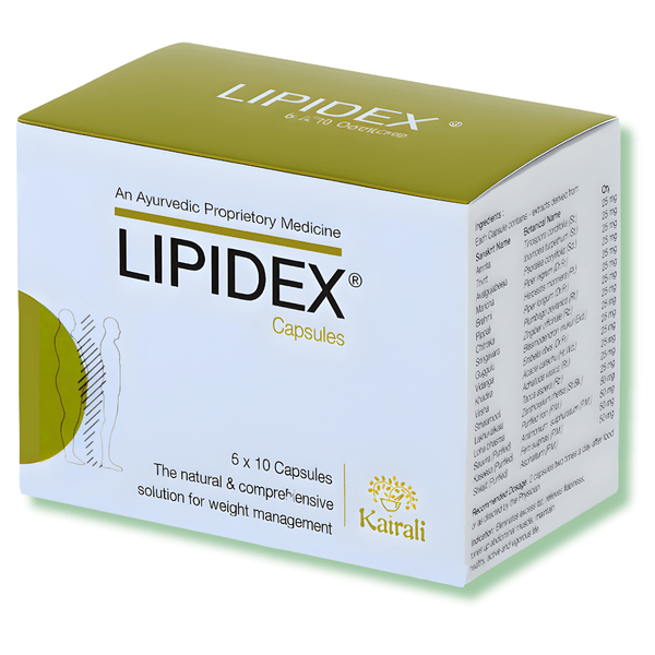 Safe & Effective Ayurvedic Weight Loss Capsules - Naturally Supports Fat Reduction - Lipidex Capsules - Kairali Ayurvedic Products Private Limited