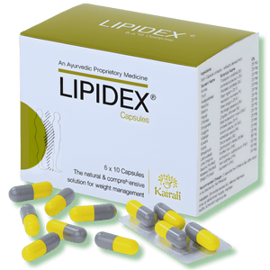 Safe & Effective Ayurvedic Weight Loss Capsules - Naturally Supports Fat Reduction - Lipidex Capsules - Kairali Ayurvedic Products Private Limited