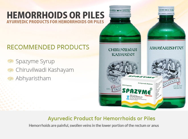 Ayurvedic Products for Hemorrhoids or Piles