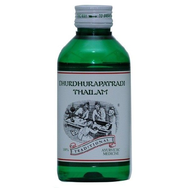 Dhurdhurapatradi Thailam - Ayurvedic Hair Oil for Dandruff, Scalp Infections & Hair Fall | Kairali Ayurvedic Products Dhurdhurapatradi Thailam - Ayurvedic Hair Oil for Dandruff, Scalp Infections & Hair Fall | Kairali Ayurvedic Products